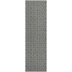 Premium Machine Washable Mayfield AMF911 Black 2'3" x 7'6" Runner Rug