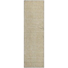 Premium Machine Washable Mayfield AMF911 Gold 2'3" x 7'6" Runner Rug