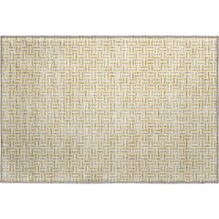 Premium Machine Washable Mayfield AMF911 Gold 1'8" x 2'6" Rug