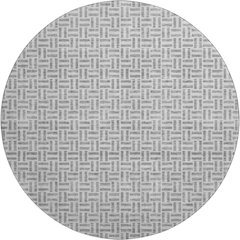 Premium Machine Washable Mayfield AMF911 Gray 8' x 8' Round Rug