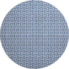 Premium Machine Washable Mayfield AMF911 Navy 8' x 8' Round Rug