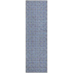 Premium Machine Washable Mayfield AMF911 Navy 2'3" x 7'6" Runner Rug