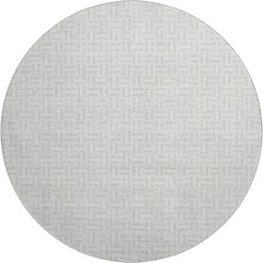 Premium Machine Washable Mayfield AMF911 Silver 8' x 8' Round Rug