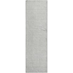 Premium Machine Washable Mayfield AMF911 Silver 2'3" x 7'6" Runner Rug