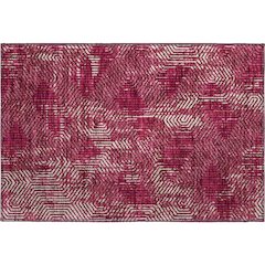 Premium Machine Washable Mayfield AMF912 Burgundy 1'8" x 2'6" Rug