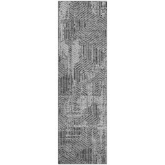 Premium Machine Washable Mayfield AMF912 Gray 2'3" x 7'6" Runner Rug