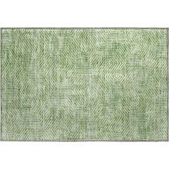 Premium Machine Washable Mayfield AMF912 Green 1'8" x 2'6" Rug