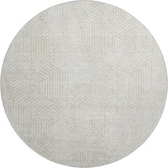 Premium Machine Washable Mayfield AMF912 Ivory 8' x 8' Round Rug