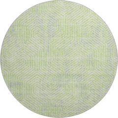 Premium Machine Washable Mayfield AMF912 Lime 8' x 8' Round Rug