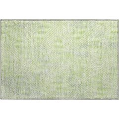Premium Machine Washable Mayfield AMF912 Lime 1'8" x 2'6" Rug
