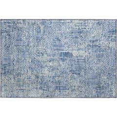 Premium Machine Washable Mayfield AMF912 Navy 1'8" x 2'6" Rug