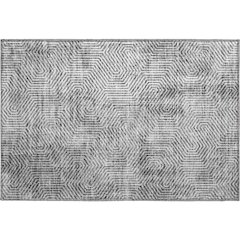 Premium Machine Washable Mayfield AMF912 Silver 1'8" x 2'6" Rug