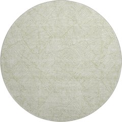 Premium Machine Washable Mayfield AMF913 Aloe 8' x 8' Round Rug