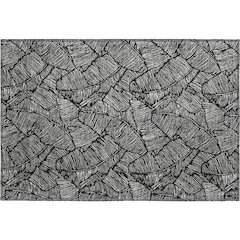Premium Machine Washable Mayfield AMF913 Black 1'8" x 2'6" Rug