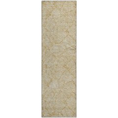 Premium Machine Washable Mayfield AMF913 Gold 2'3" x 7'6" Runner Rug