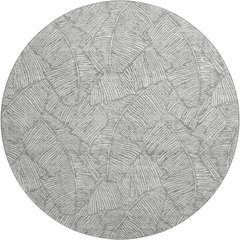 Premium Machine Washable Mayfield AMF913 Gray 8' x 8' Round Rug