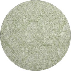 Premium Machine Washable Mayfield AMF913 Green 8' x 8' Round Rug
