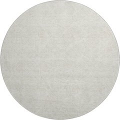 Premium Machine Washable Mayfield AMF913 Ivory 8' x 8' Round Rug