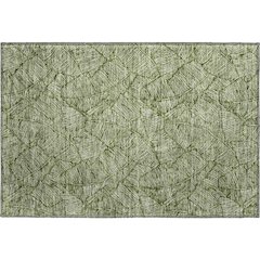 Premium Machine Washable Mayfield AMF913 Olive 1'8" x 2'6" Rug