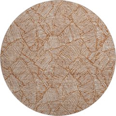 Premium Machine Washable Mayfield AMF913 Paprika 8' x 8' Round Rug