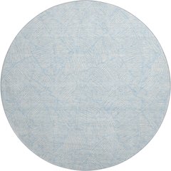 Premium Machine Washable Mayfield AMF913 Sky 8' x 8' Round Rug