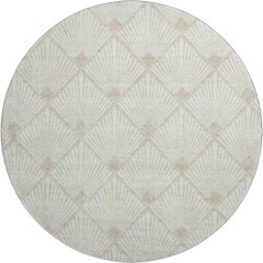 Premium Machine Washable Mayfield AMF914 Ivory 8' x 8' Round Rug