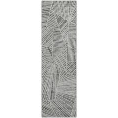 Premium Machine Washable Mayfield AMF915 Gray 2'3" x 7'6" Runner Rug