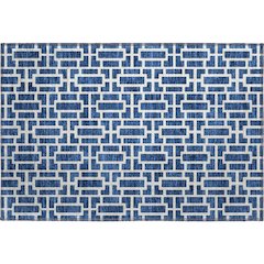 Premium Machine Washable Mayfield AMF916 Navy 1'8" x 2'6" Rug