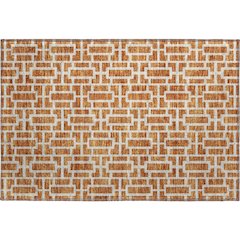 Premium Machine Washable Mayfield AMF916 Terracotta 1'8" x 2'6" Rug