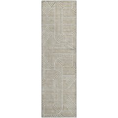 Premium Machine Washable Mayfield AMF917 Beige 2'3" x 7'6" Runner Rug