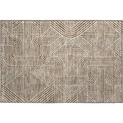 Premium Machine Washable Mayfield AMF917 Brown 1'8" x 2'6" Rug