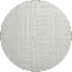 Premium Machine Washable Mayfield AMF917 Ivory 8' x 8' Round Rug