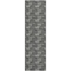 Premium Machine Washable Mayfield AMF918 Black 2'3" x 7'6" Runner Rug