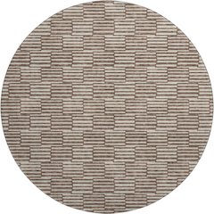 Premium Machine Washable Mayfield AMF918 Brown 8' x 8' Round Rug