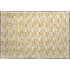Premium Machine Washable Mayfield AMF918 Gold 1'8" x 2'6" Rug