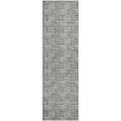 Premium Machine Washable Mayfield AMF918 Gray 2'3" x 7'6" Runner Rug