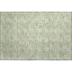 Premium Machine Washable Mayfield AMF918 Green 1'8" x 2'6" Rug