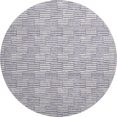Premium Machine Washable Mayfield AMF918 Lilac 8' x 8' Round Rug
