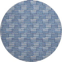 Premium Machine Washable Mayfield AMF918 Navy 8' x 8' Round Rug