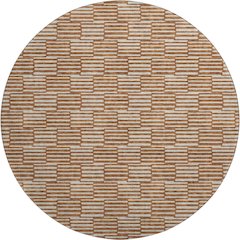 Premium Machine Washable Mayfield AMF918 Paprika 8' x 8' Round Rug