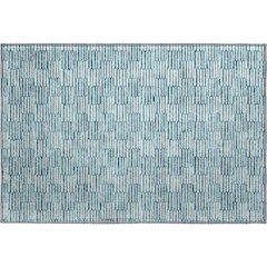 Premium Machine Washable Mayfield AMF918 Teal 1'8" x 2'6" Rug