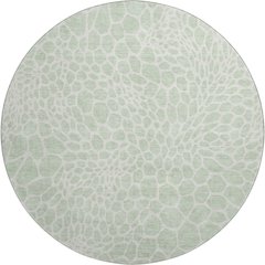 Premium Machine Washable Mayfield AMF919 Mint 8' x 8' Round Rug