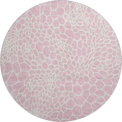 Premium Machine Washable Mayfield AMF919 Pink 8' x 8' Round Rug