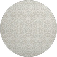Premium Machine Washable Mayfield AMF920 Beige 8' x 8' Round Rug