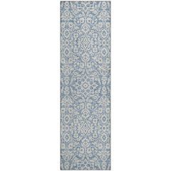 Premium Machine Washable Mayfield AMF920 Denim 2'3" x 7'6" Runner Rug