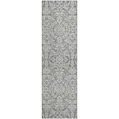 Premium Machine Washable Mayfield AMF920 Gray 2'3" x 7'6" Runner Rug