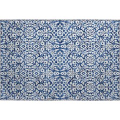 Premium Machine Washable Mayfield AMF920 Navy 1'8" x 2'6" Rug