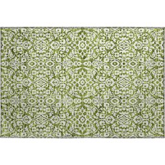 Premium Machine Washable Mayfield AMF920 Olive 1'8" x 2'6" Rug