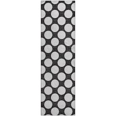 Premium Machine Washable Mayfield AMF921 Black 2'3" x 7'6" Runner Rug