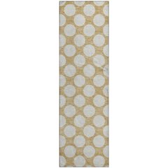Premium Machine Washable Mayfield AMF921 Gold 2'3" x 7'6" Runner Rug